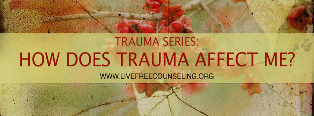 Trauma Series: How does trauma affect me?